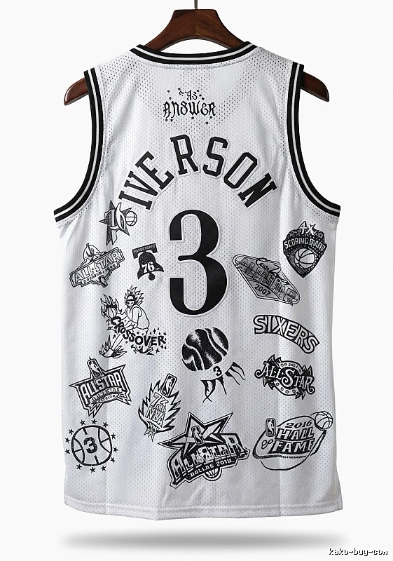 Philadelphia No. 3 Allen Iverson retro style jersey