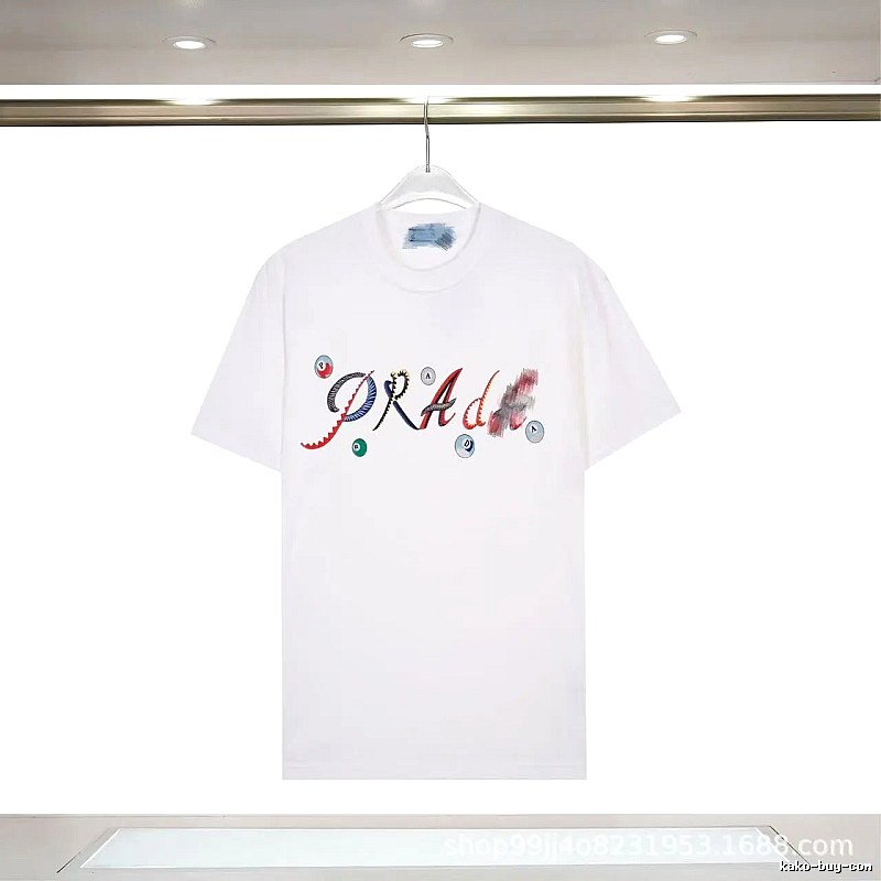 Prada Street Style White Short-sleeve T-shirt with Colorful Print