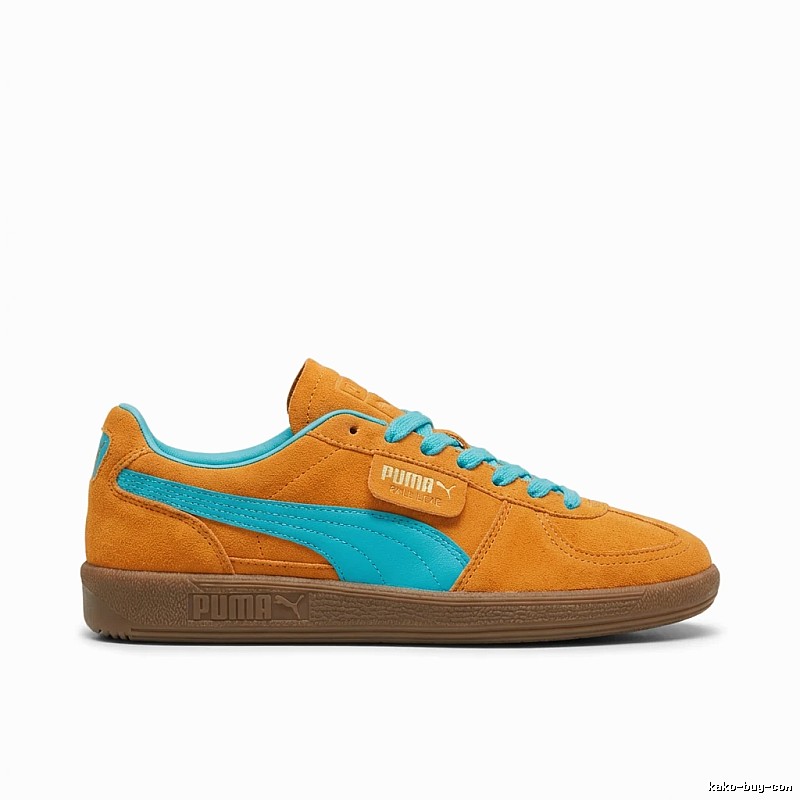 PUMA retro orange and blue sports shoes