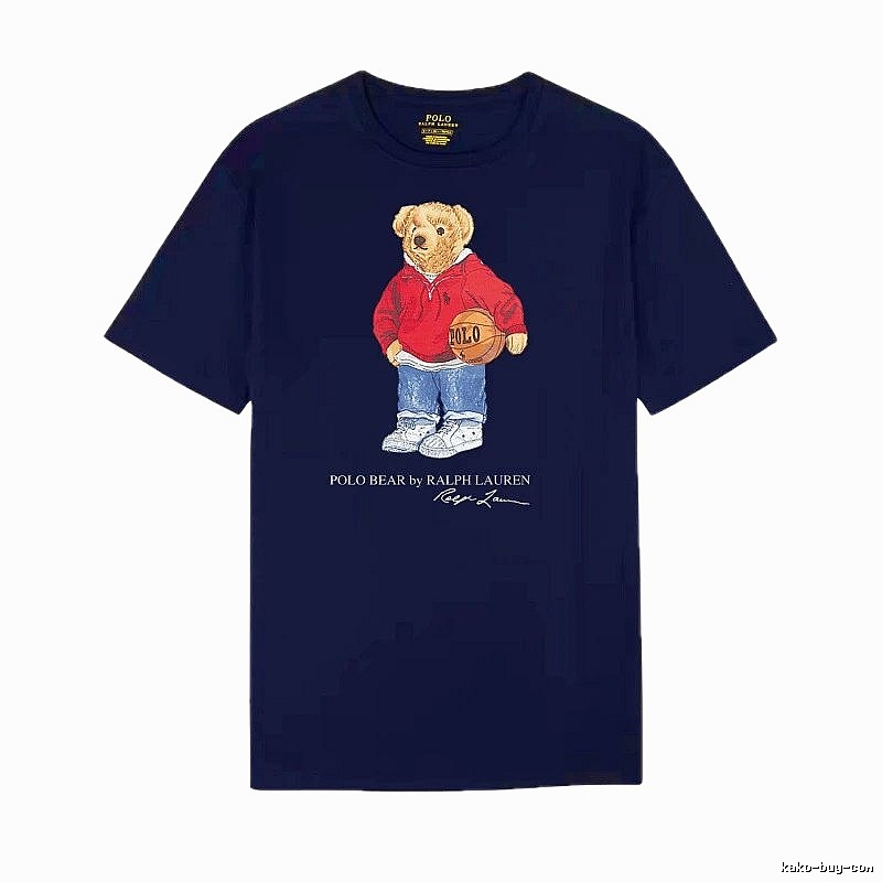 Ralph Lauren Bear Trendy Brand Royal Blue T-shirt