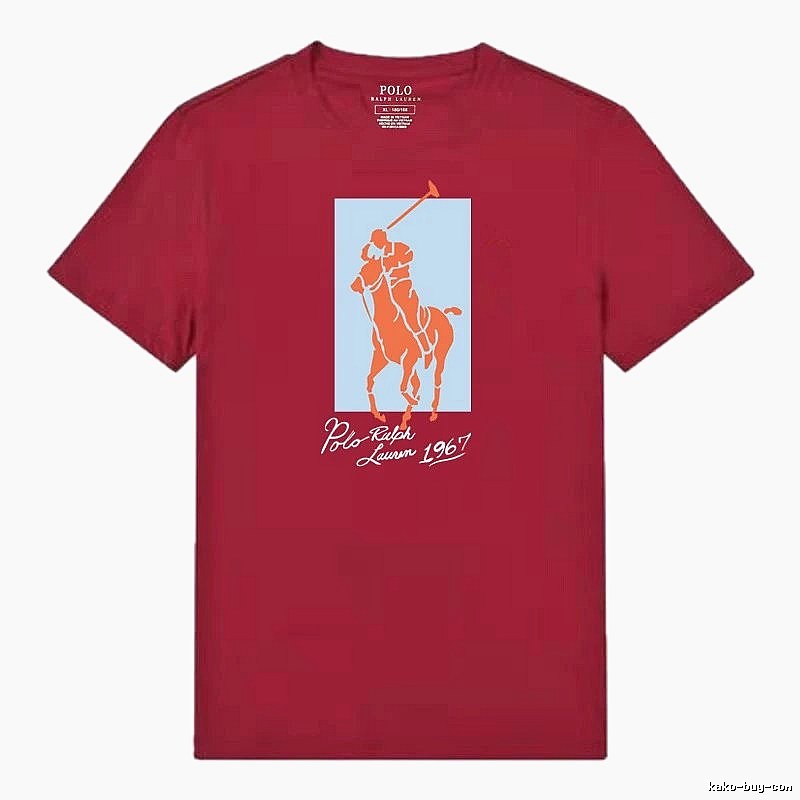Ralph Lauren Polo Burgundy Trendy T-shirt