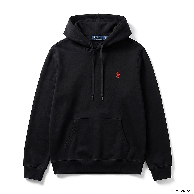 Ralph Lauren Polo hooded black sweatshirt