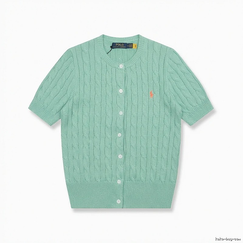 Ralph Lauren Polo light green knitted cardigan