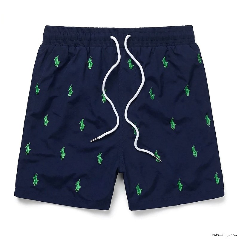 Ralph Lauren retro-style dark blue shorts