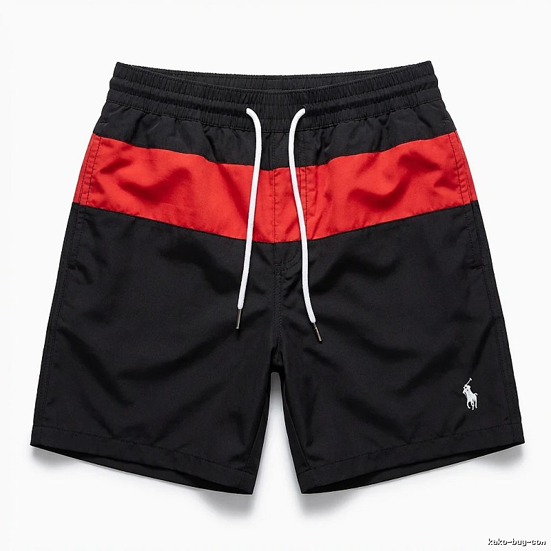 Ralph Lauren sporty black and red shorts