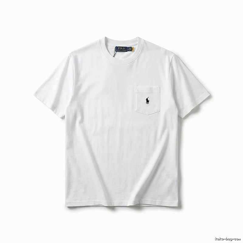 Ralph Lauren's classic and simple style white T-shirt