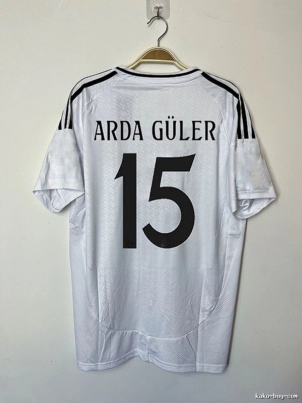 Real Madrid Relaxed Bellingham #5 soccer jersey White Real Madrid with Designer-Inspired Detail