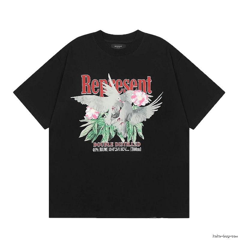 Represent Vintage-style Black Peace Dove T-Shirt