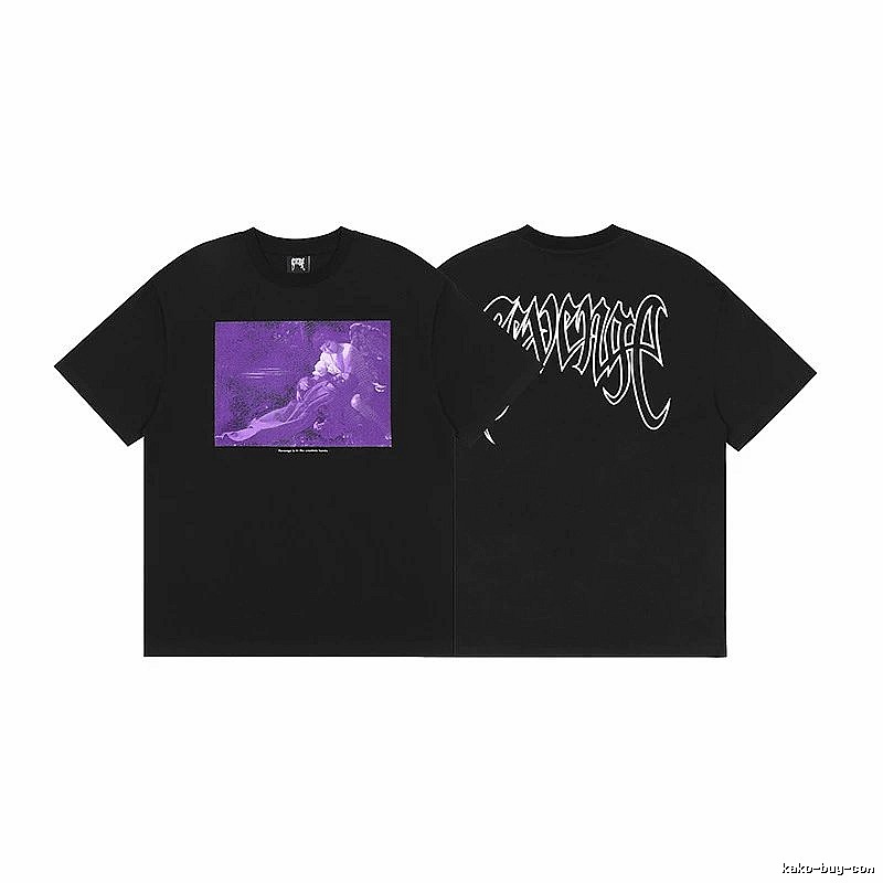 Revenge Black Skull Graphic T-Shirt Fan Wear