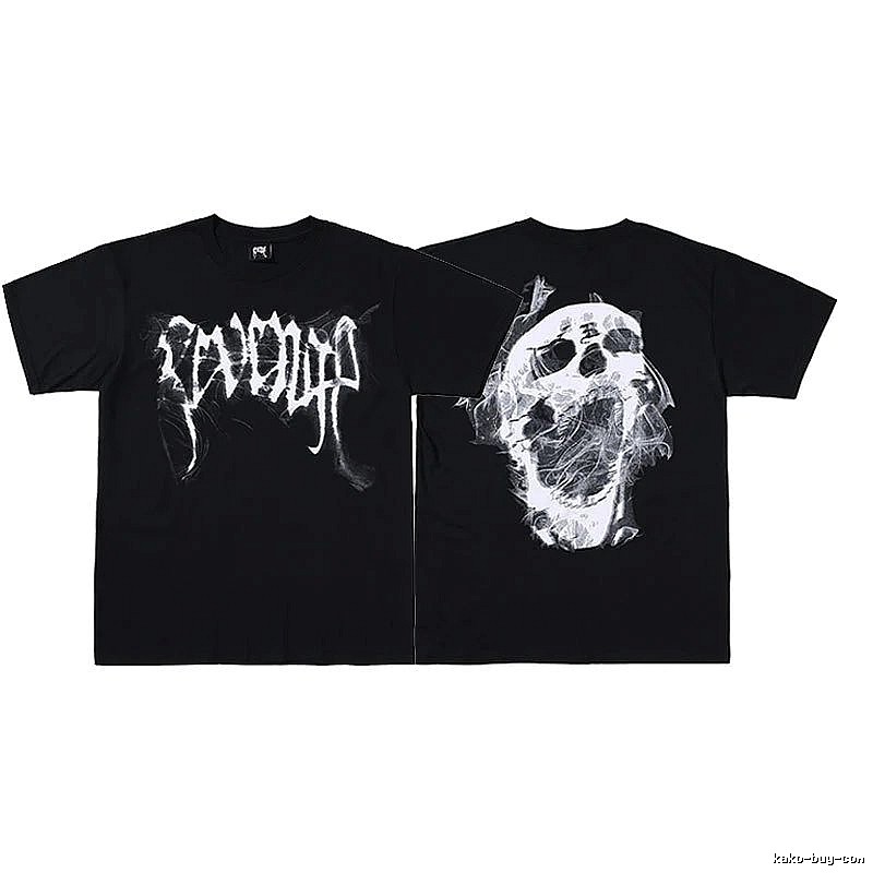 Revenge Black Skull Graphic T-Shirt Weekend Wear
