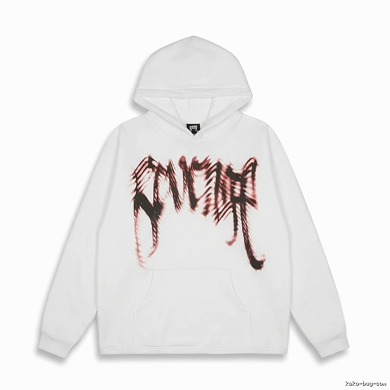 Revenge Gothic Style White Hoodie