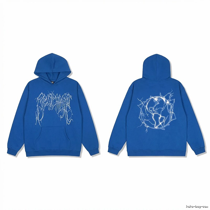 Revenge Lightning Wind Blue Hoodie