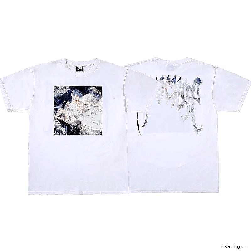 Revenge White Skull Graphic T-Shirt Resort Wear