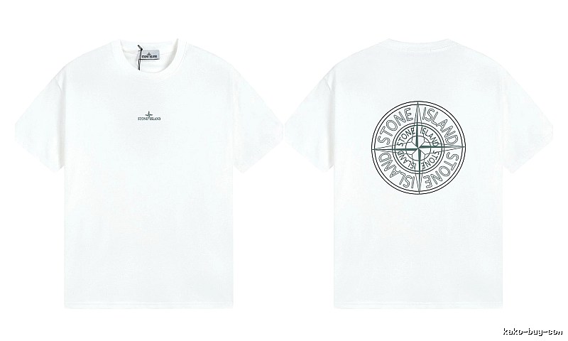 Stone Island Compass Series Street Style White T-Shirt