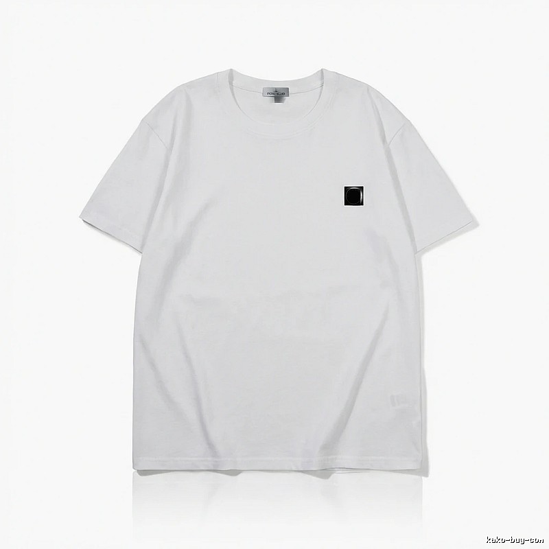 Stone Island minimalist style white T-shirt