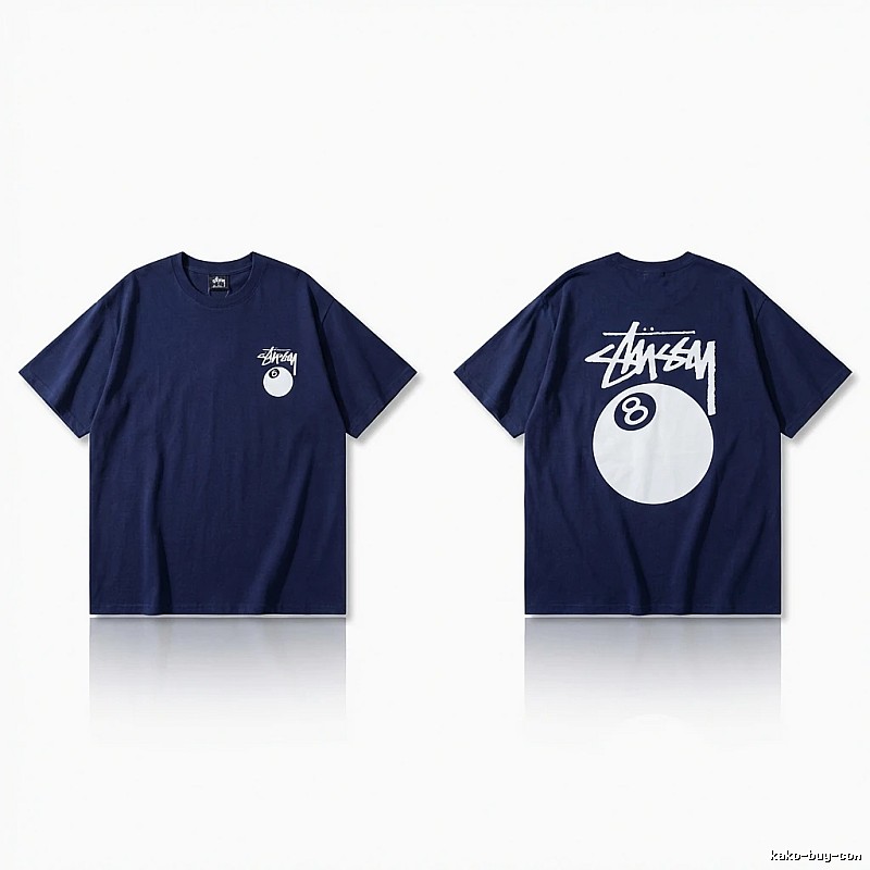 Stussy Billiards Element Minimalist Style T-shirt