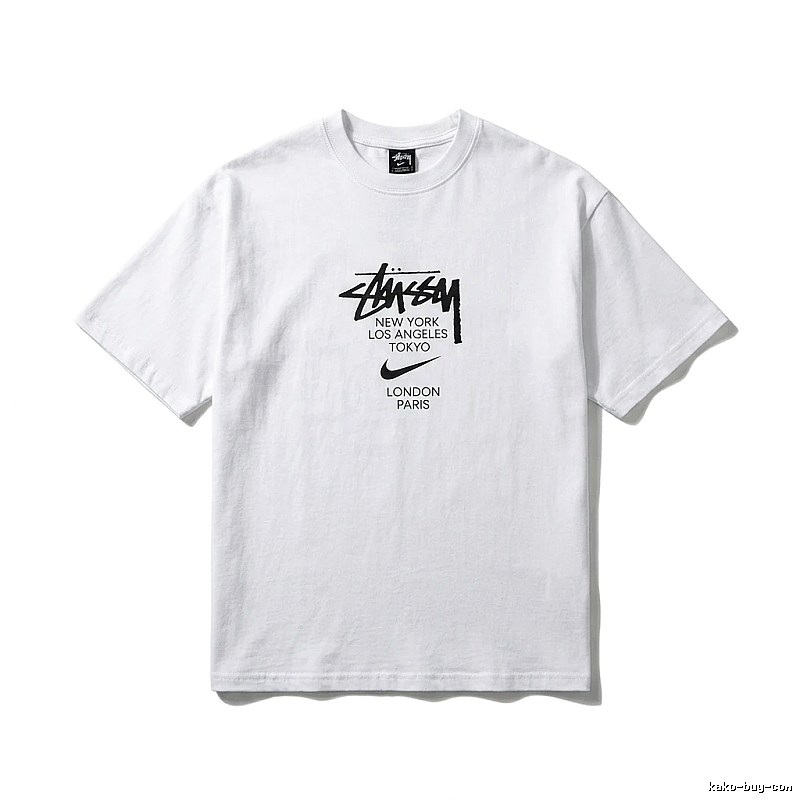 Stussy Co-branded Simple Style White T-shirt