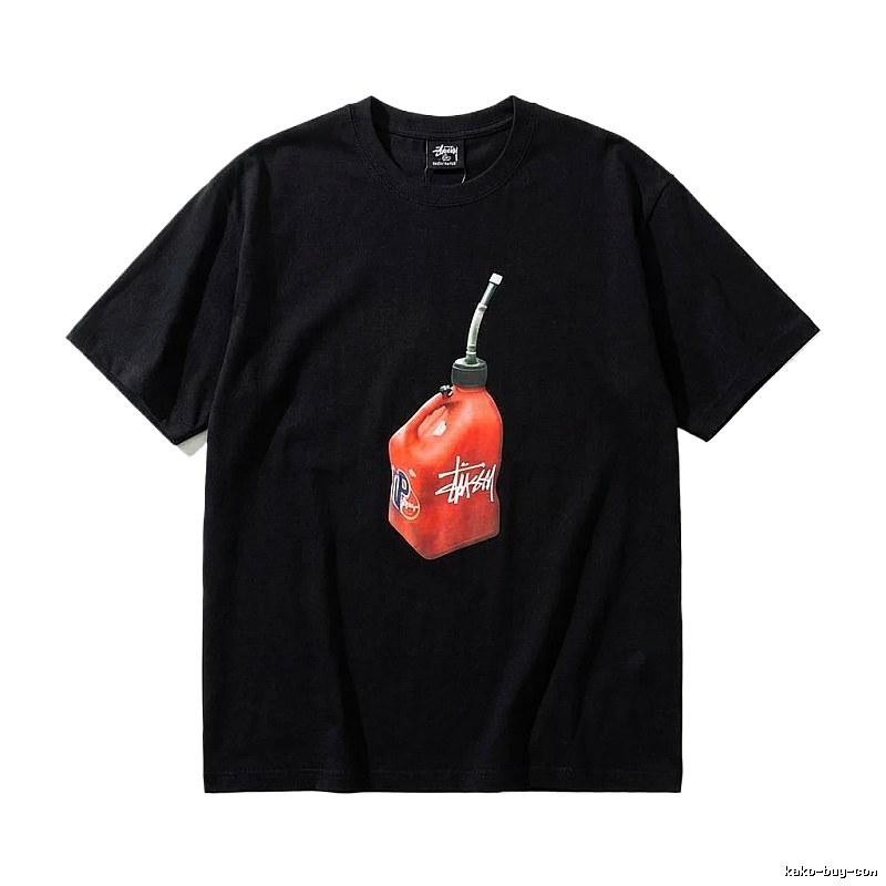 Stussy graffiti-style black T-shirt