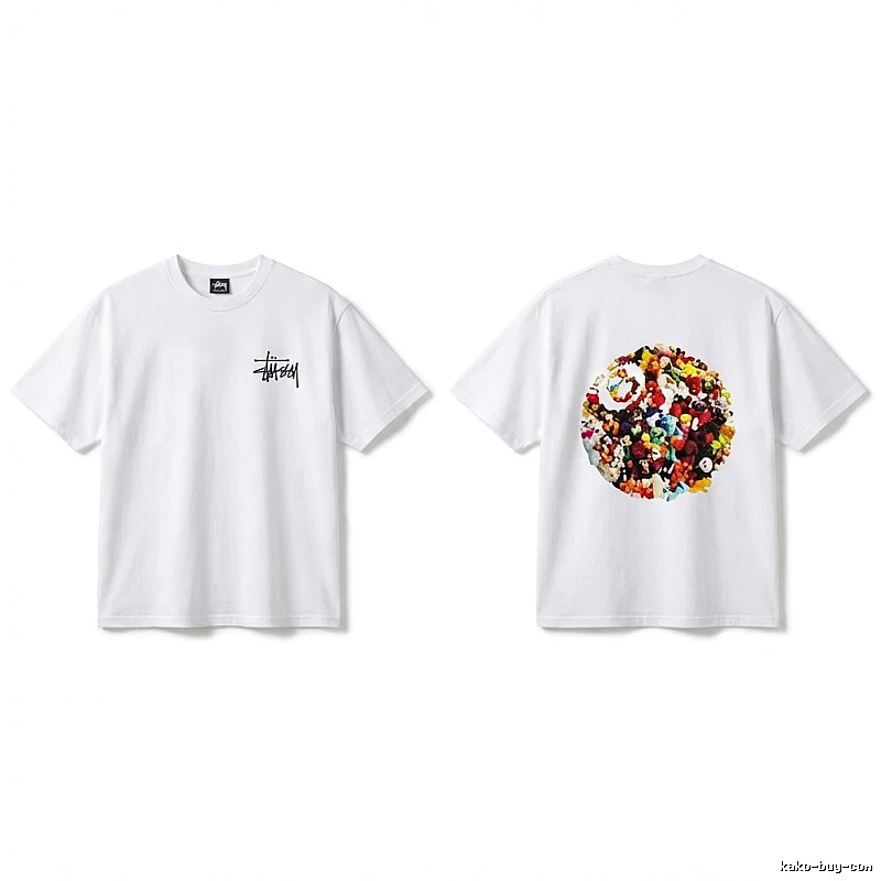 Stussy Graffiti Trendy White T-shirt