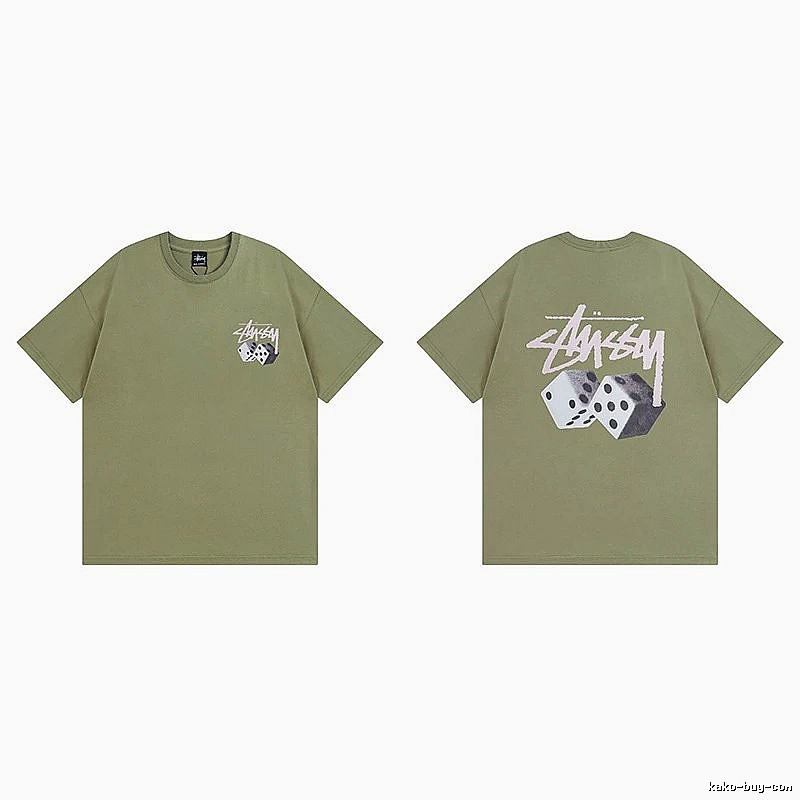 Stussy Green Spider Graphic T-Shirt Everyday Rotation Logo