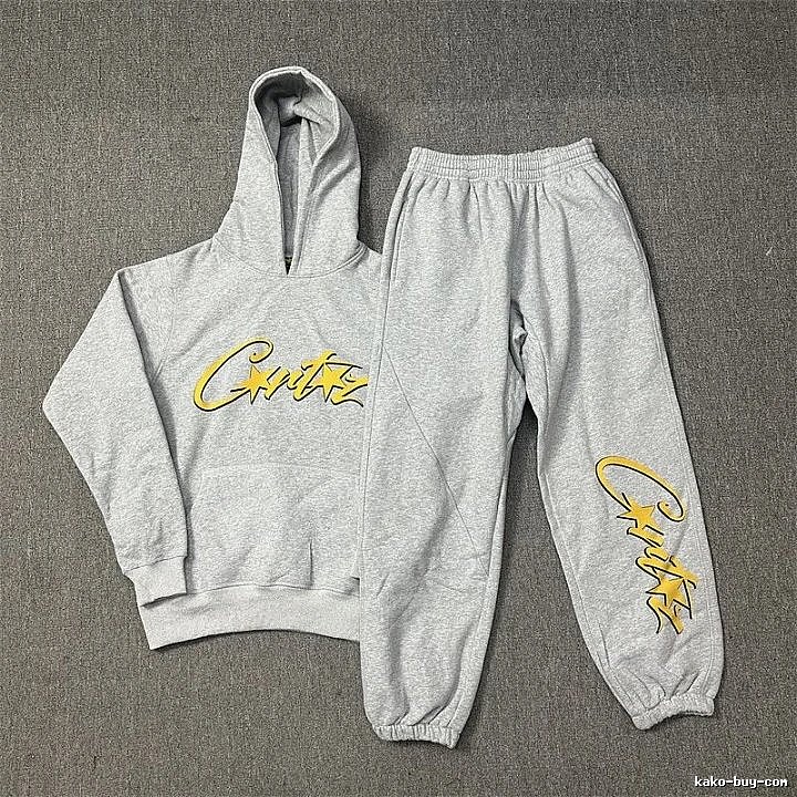 Stussy Light Gray Tracksuit Set Minimal Look Logo