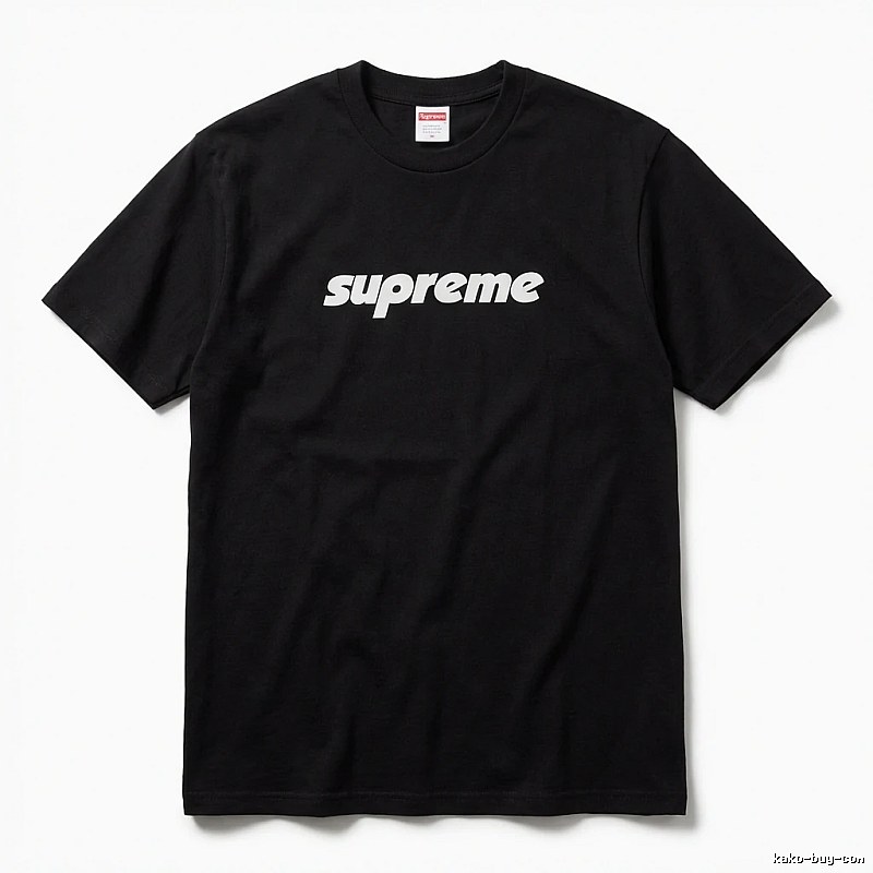 Supreme basic black T-shirt