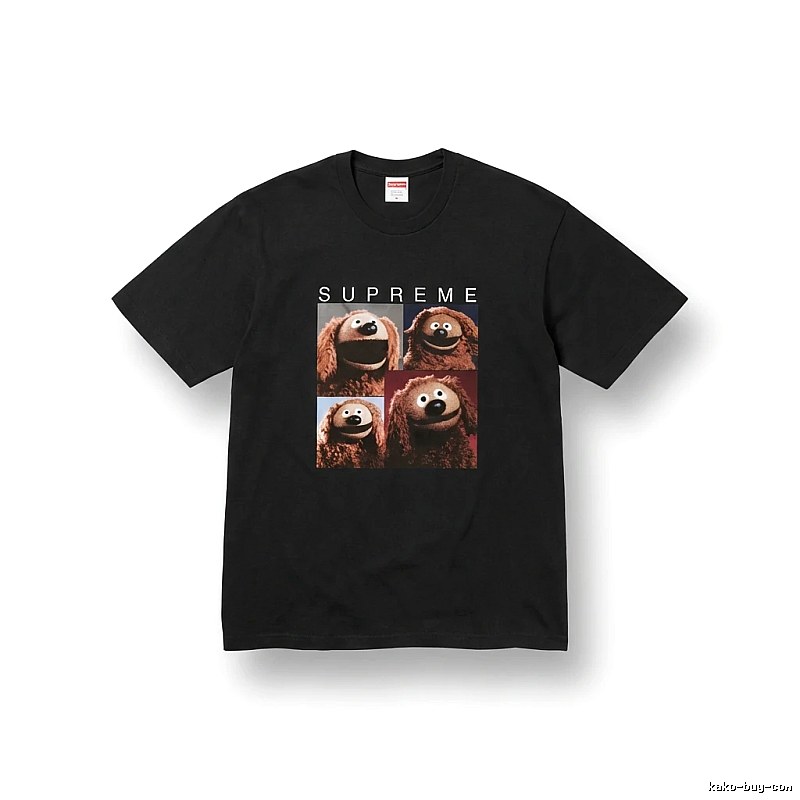 Supreme Cartoon Style Black T-shirt