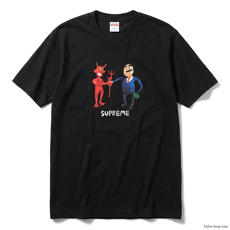 Supreme Cartoon Style Black T-shirt