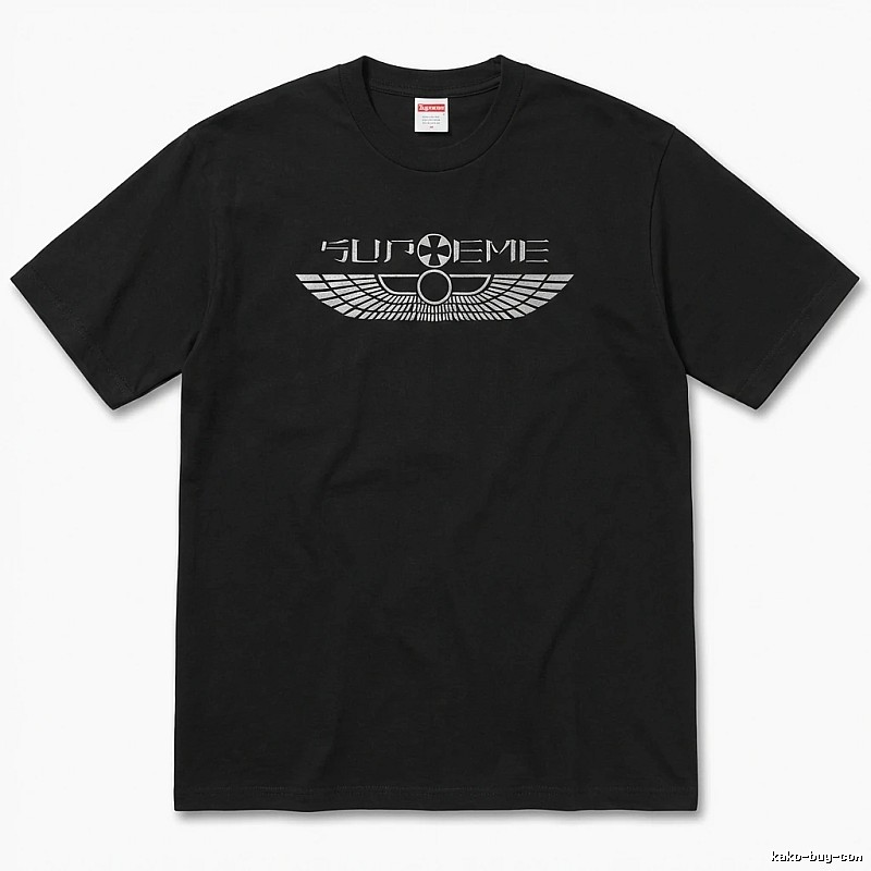 Supreme Flight Series Trendy Cool Black T-shirt