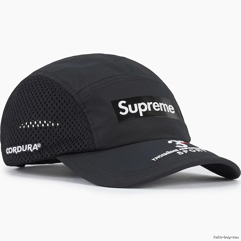 Supreme minimalist style black hat