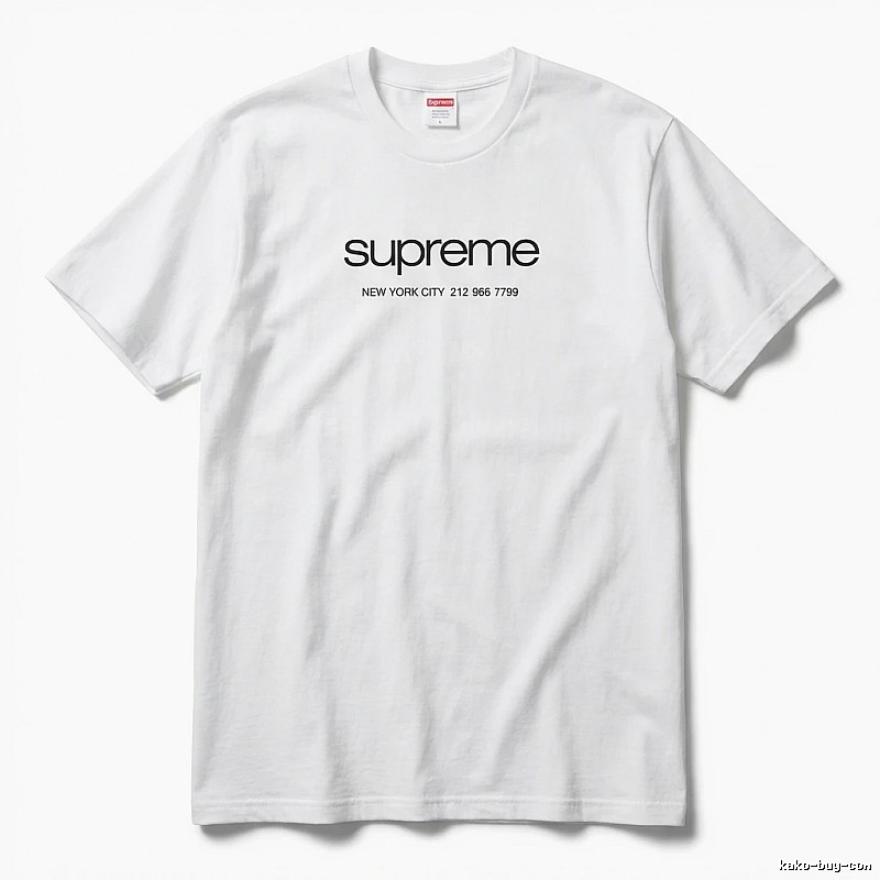 Supreme minimalist style white T-shirt