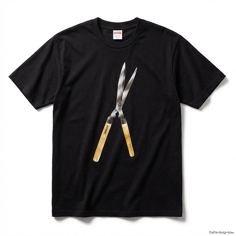 Supreme Scissors Print Black T-shirt