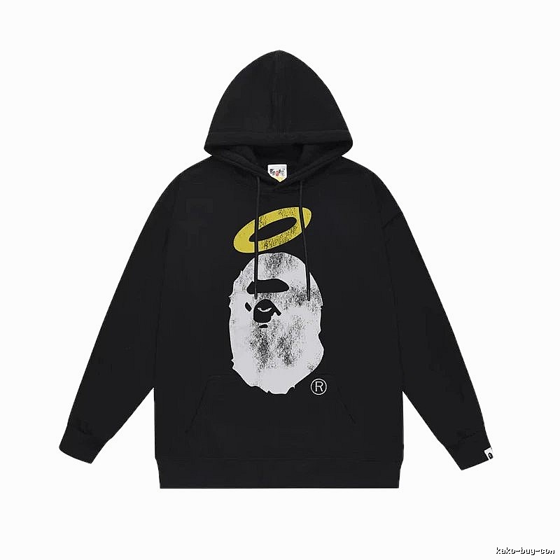 The trendy style of Bape sweatshirt in black.