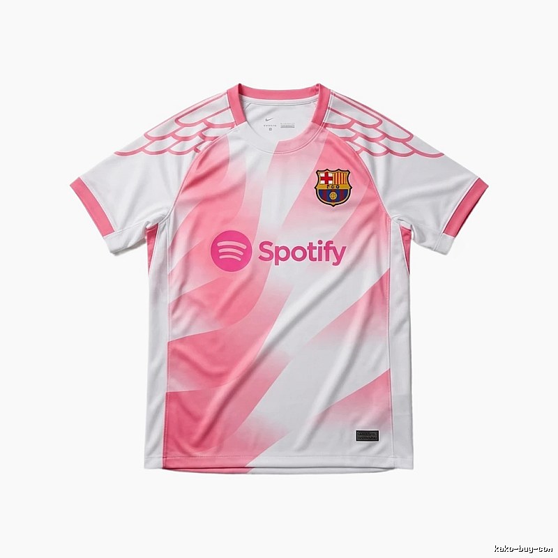 Tokyo Ghoul - style pink and white jersey of Barcelona