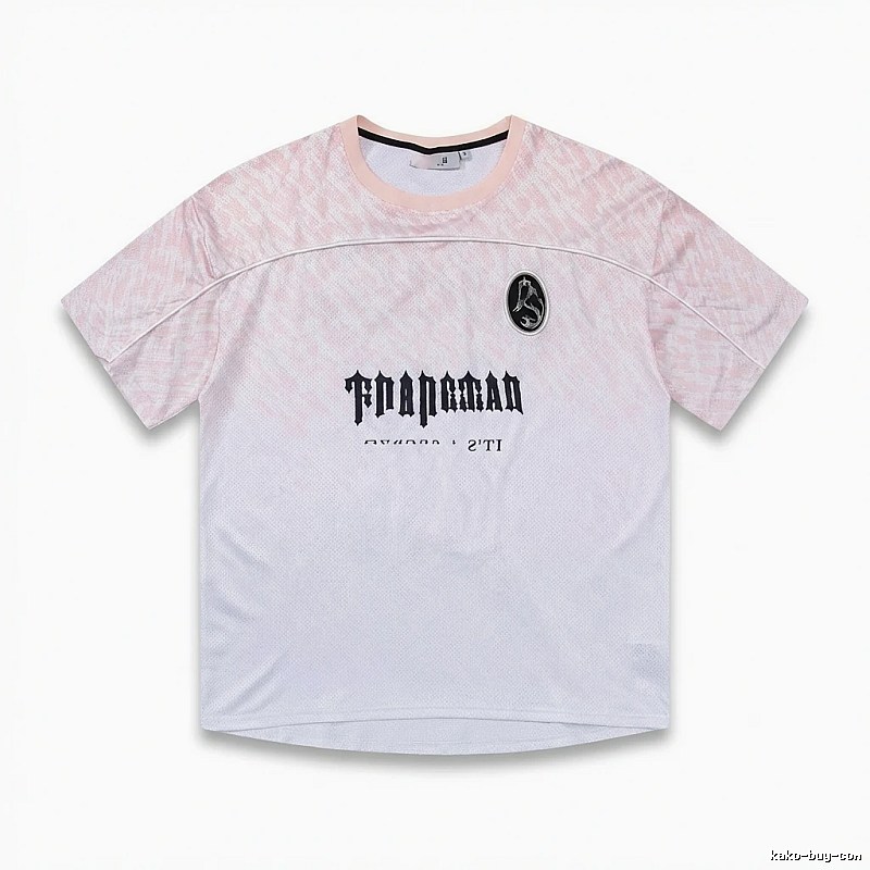 Trapstar Gradient Style Pink and White T-shirt