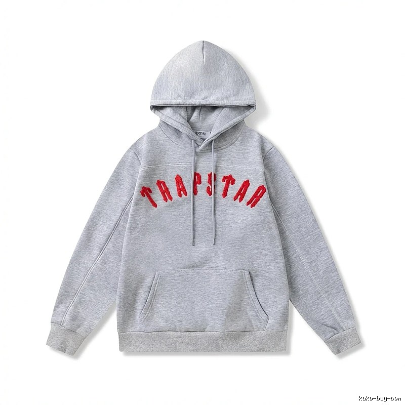 Trapstar Letter Style Grey Hoodie