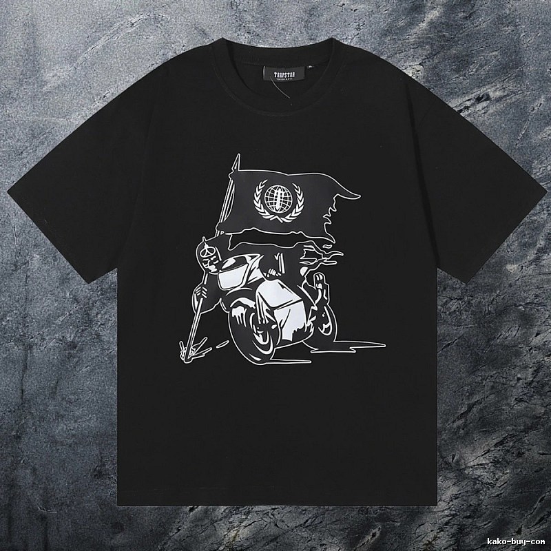 Trapstar Premium Style Keys graphic T-shirt Black White Key for Resort Outfits