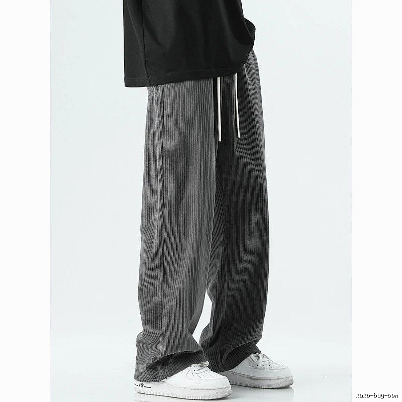 Travel Black casual pants Loose Black Streetwear with Modern Look