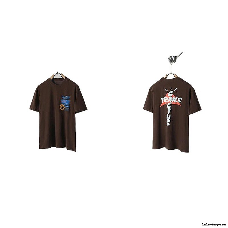 Travis Scott Cactus Graffiti Brown T-Shirt