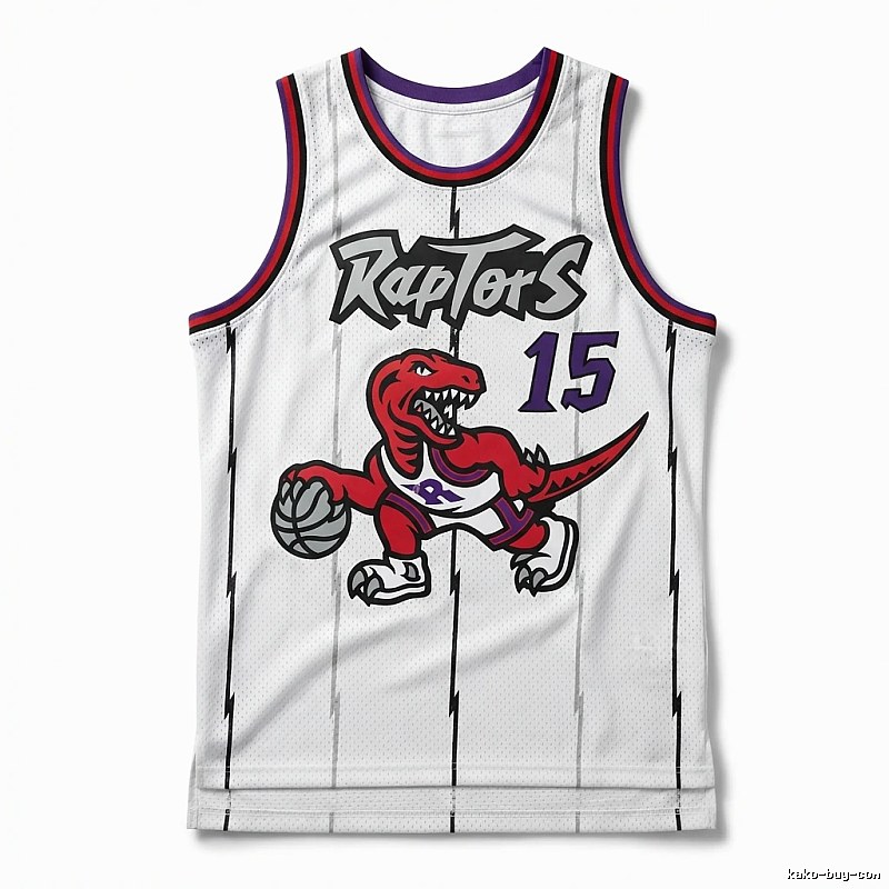 Vince Carter's white jersey of the Raptors team.